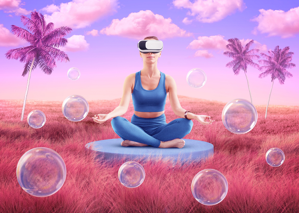 Woman / Yoga / Virtual reality applications